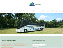 Tablet Screenshot of lakelandbus.com